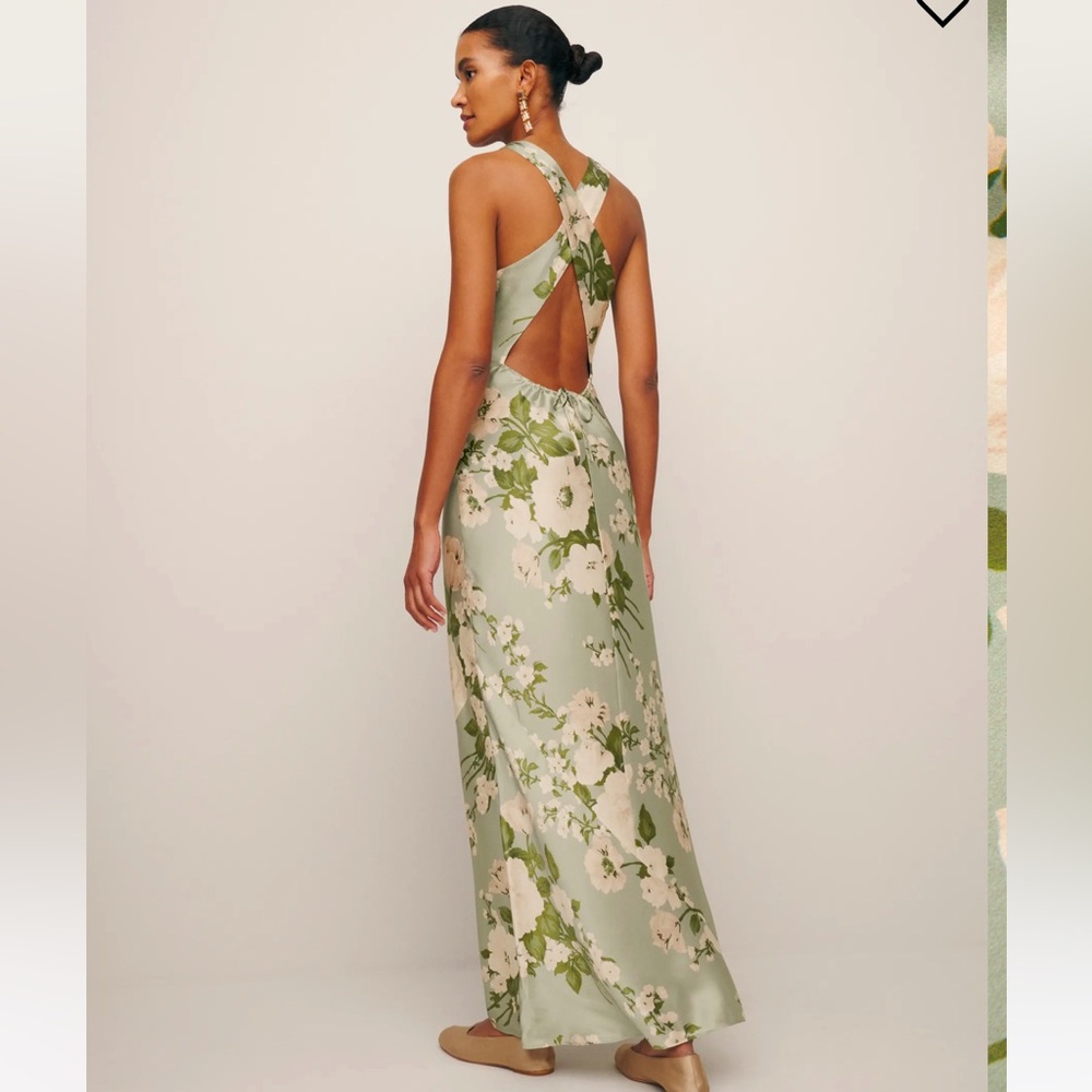 Reformation Anaiis Silk Dress | Size 6 - Picture 2 of 5